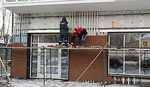 г. Пермь. Овчинникова 19, жилой дом (плитка 300мм)